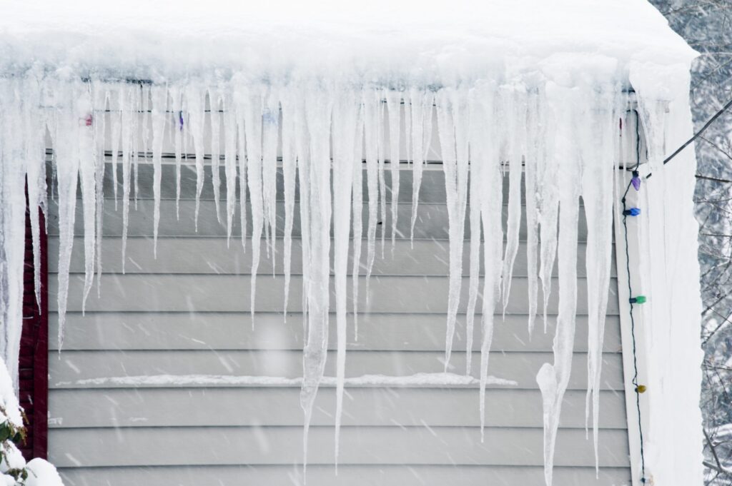 Why do ice dams cause mold problems?