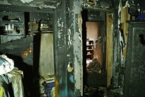 Before fire damaged apartment room image