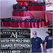 A&J gift bags and t-shirts