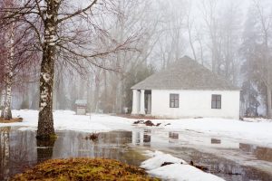 Relocated snow piles to help prevent basement flooding and water damage | Water damage restoration services by A&J Specialty Services Inc DKI of Madison, Middleton, Sun Prairie, Waunakee, Milwaukee, WI Dells, Fort Atkinson, Watertown, and Waukesha, Wisconsin