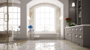 Standing water in bathroom water damage restoration service by A&J Specialty Services Inc DKI of Madison, Middleton, Sun Prairie, Waunakee, Milwaukee, WI Dells, Fort Atkinson, Watertown, and Waukesha, Wisconsin